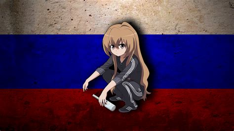 Tapety Aisaka Taiga Taiga Blyatsaka Rusko Vodka Adidas Anime