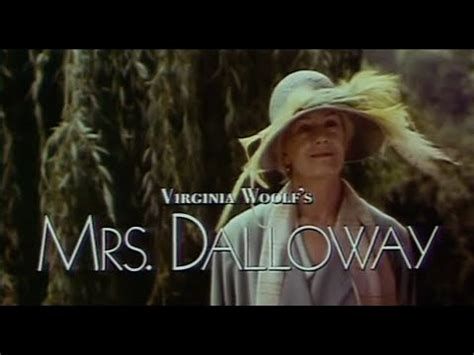 And where would we be without kiefer sutherland running. Mrs Dalloway Trailer 1997 - YouTube