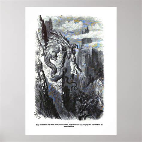 Dragon Myth Poster Gustave Dore
