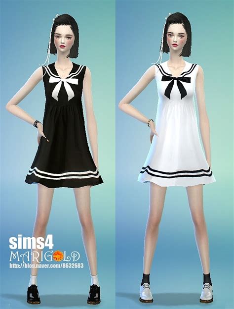 Maid Onepiece Outfit At Marigold Via Sims 4 Updates S