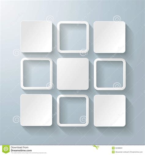 How many rectangle pattern stock photos are there? White Rectangles Squares Design 5 Options Stock Image ...