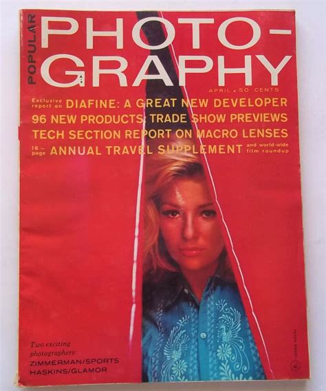 Popular Photography April 1963 Magazine By Bruce Downes Editor And