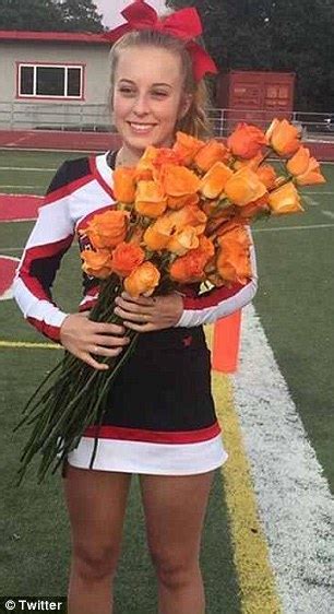 Redding Cheerleader With Cancer Moved To Tears As 57 Players Place A