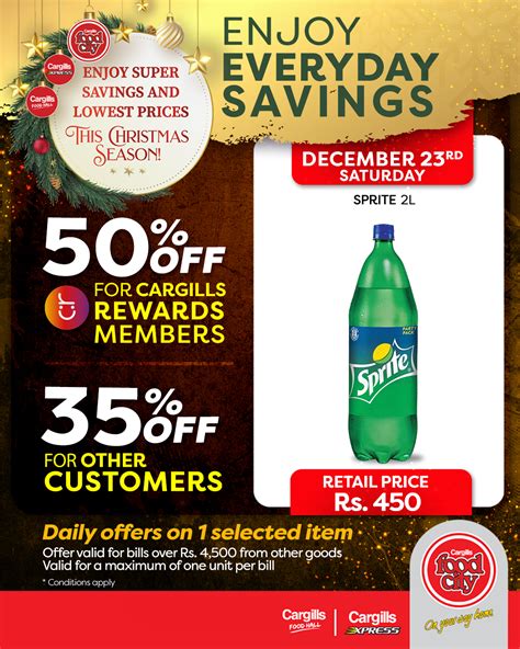 Enjoy Everyday Savings This Christmas Cargills Foodcity