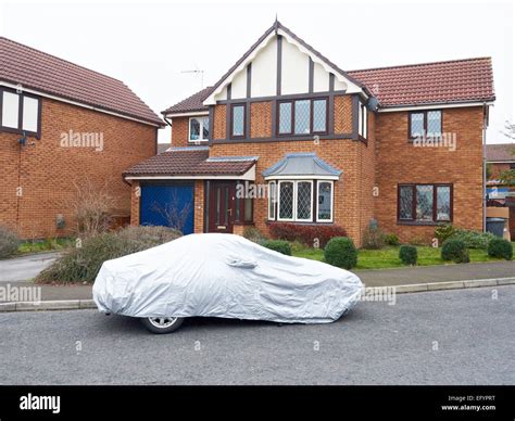 Car Under Protection Cover Uk Stock Photo Alamy