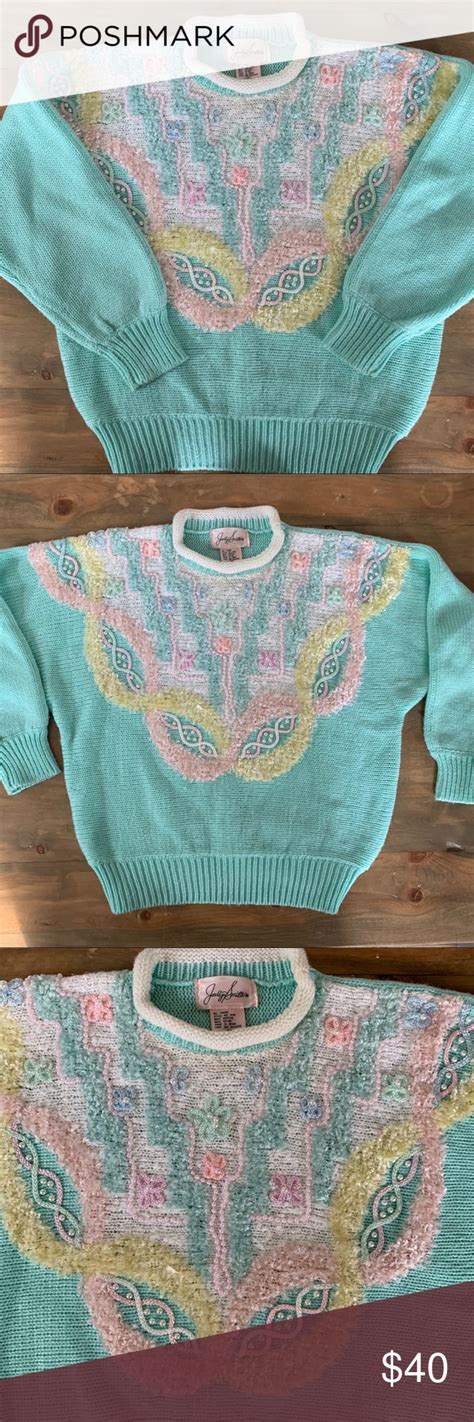 Vintage 80s Fairy Kei Pastel Sweater Kawaii Pastel Sweater Kawaii