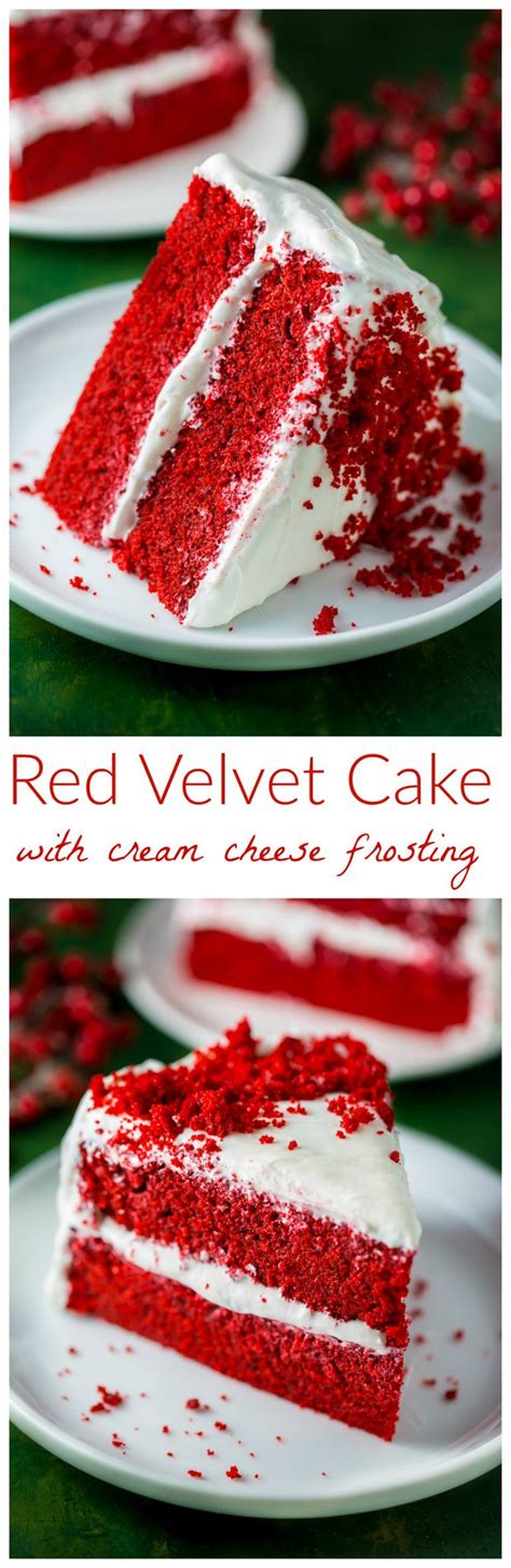 This old fashioned red velvet cake recipe is moist and fluffy. Red Velvet Cake with Cream Cheese Frosting | Recipe | Red ...