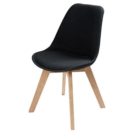 Chaise style scandinave noire IceChaise  Noir  48x85x56cm  MAISONS