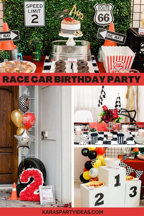 Karas Party Ideas Race Car Birthday Party Karas Party Ideas