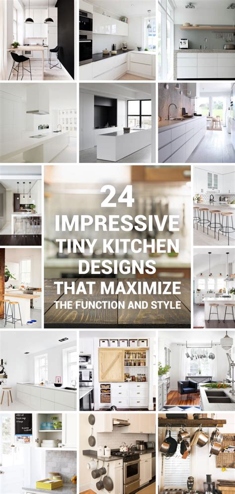 24 Impressive Tiny Kitchen Designs That Maximize The Function And Style