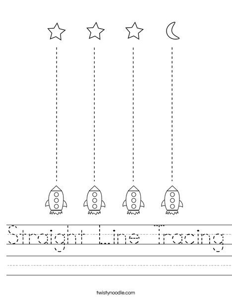 Tracing Horizontal Lines Preschool Basic Skills Fine Motor Tracing