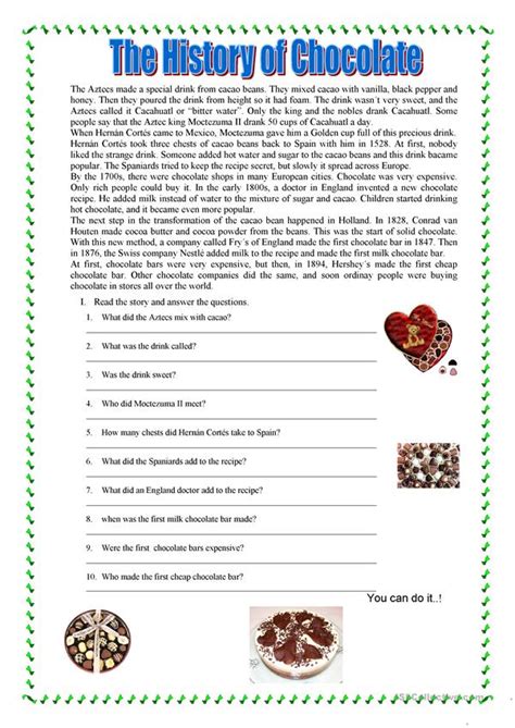 In fact, it's easier than a spelling test because i have scripted all of it for you! Reading Comprehension worksheet - Free ESL printable ...