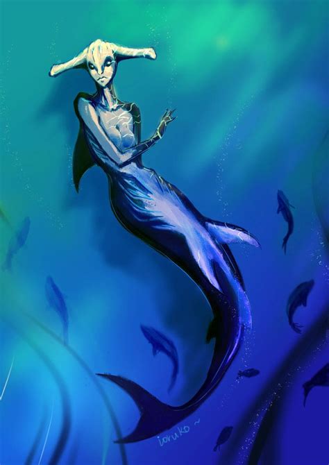 Hammerhead Shark Mermaid By Ioruko On Deviantart Shark Mermaid Fantasy Mermaids Mermaid Art