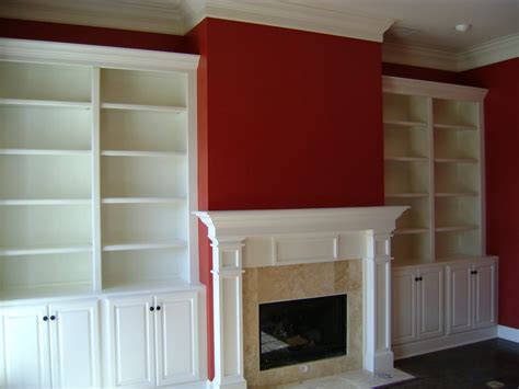 Ted Melrose Carpentry: Mantle with bookcase/cabinets