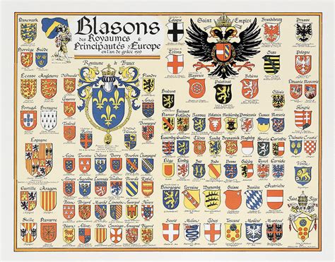 Blasons Des Royaumes Deurope Blason Royaume De France Histoire