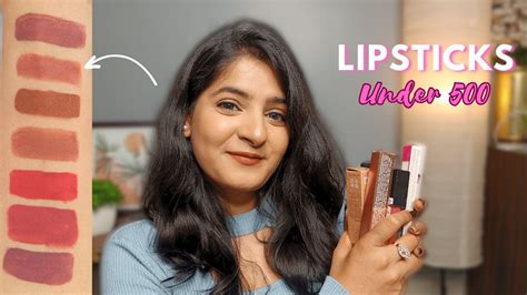 Affordable Lipsticks Under 500😱 Nude Brown Pink Mauve Lipsticks Lipsticks For Indian