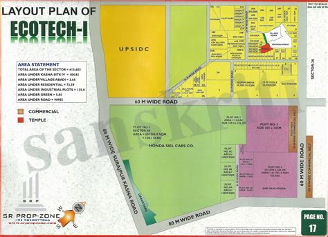 Layout Plan Of Ecotech I Greater Noida Hd Map Ecotech Industry
