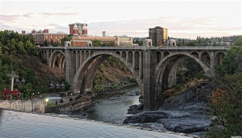 Monroe Street Bridge Bridge Spokane River National Register Of