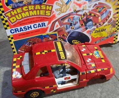 Vtg 1991 Tyco Crash Test Dummies Crash Car Vince Dash Missing Front