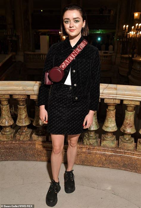 Maisie Williams And Reuben Selby At Pfw Stella Mccartney Show Fashion