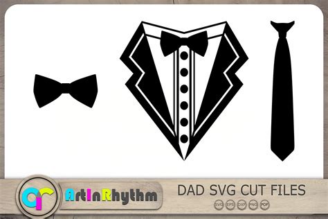 Tuxedo Svg Bow Tie Svg Neck Tie Svg Graphic By Artinrhythm · Creative
