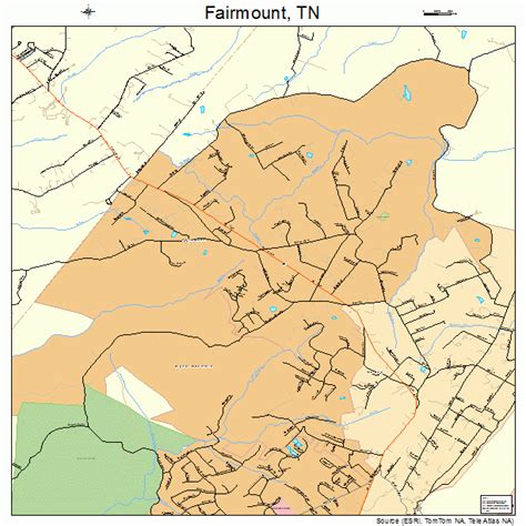 Fairmount Tennessee Street Map 4725090