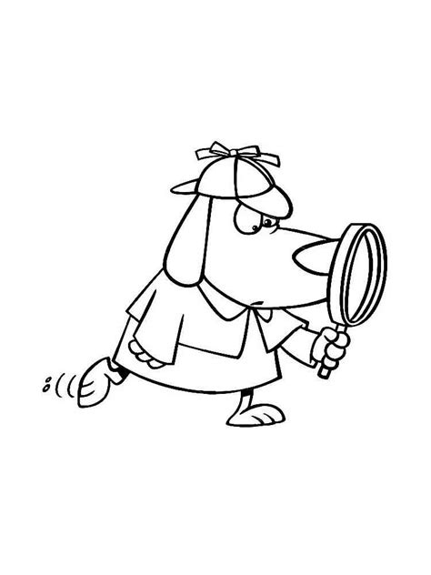 Detective Coloring Pages Coloring Pictures