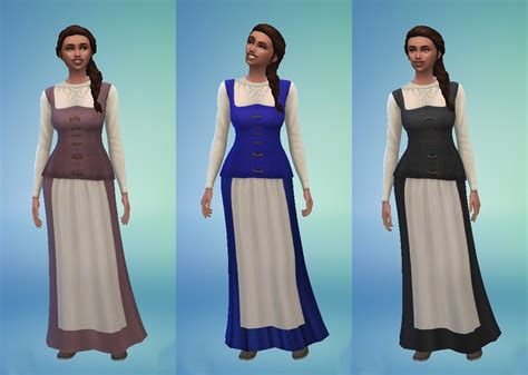 History Lovers Simblr Celtic Medieval Dress For Sims 4 This