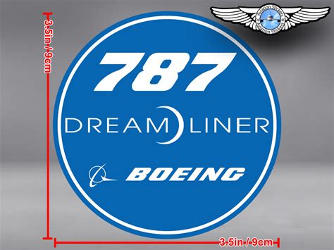 Boeing 787 Dreamliner B787 Round Logo Decal Sticker Ebay