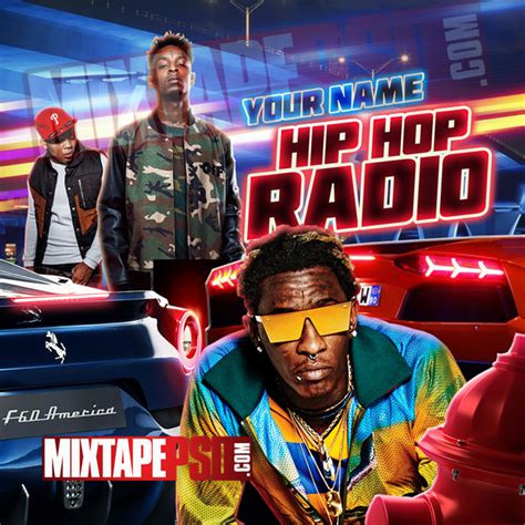 Mixtape Cover Template Hip Hop Radio 51 Graphic Design Mixtapepsdscom