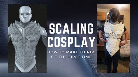 How To Scale 3d Printed Cosplay Armor Youtube