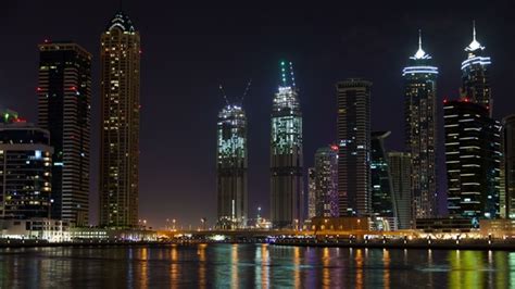 Business Bay Dubai Night By Yanmednis Videohive