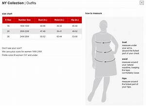 Ny Collection Plus Size Chart Via Macys Ny Collection Size Chart