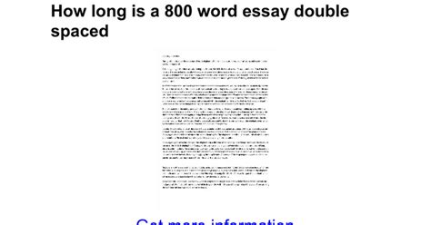 Double Spaced Essays 1500 Word Essay Length Double Spaced Pages