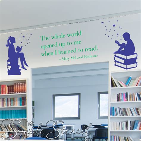 Library Wall Display Classroom Reading Corner And Book Nook Decorating