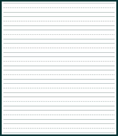 Printable Lined Paper For 2nd Grade Lined Paper You Can Print 2nd Grade