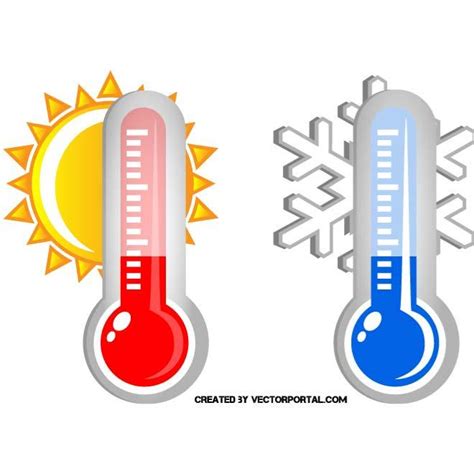 De Clima Frío Y Calienteai Royalty Free Stock Svg Vector