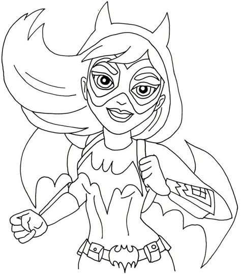 Batgirl Coloring Pages Pdf Coloringfolder Com Super Hero Coloring