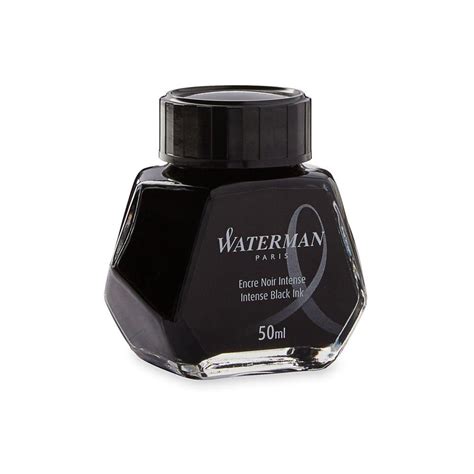 Waterman Fountain Pen Ink Bottle 50 Ml Intense Black Uk