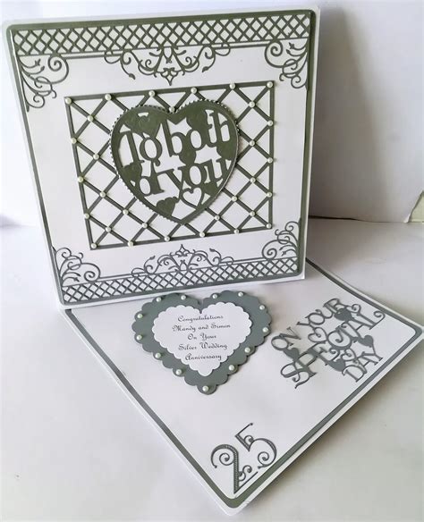 Cards Made By Beckie Personalised Silver Wedding Anniversary Card