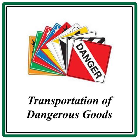 Tdg Transportation Of Dangerous Goods Safety Course