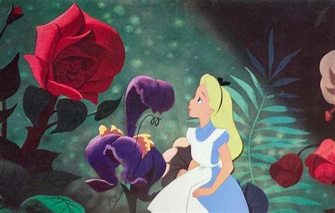 Rare Disney Alice In Wonderland Flowers Original Production