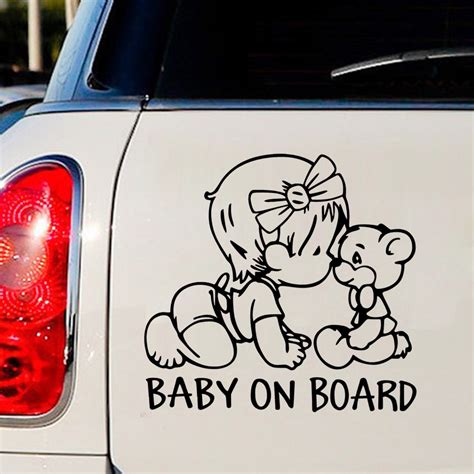 Funny Warning Car Stickers Baby On Board Auto Sticker And Decal