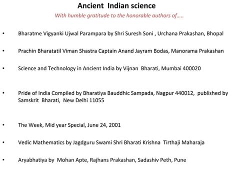 Ancient Indian Science Ppt