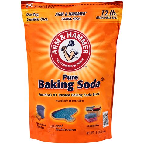 Arm And Hammer Pure Baking Soda 12 Lb Reseable Bag