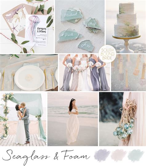 10 Beach Wedding Color Palettes Southbound Bride
