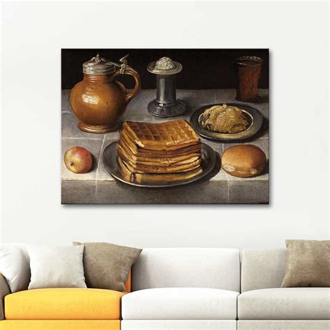 Georg Flegel Still Life With Waffles Art Print Canvastar