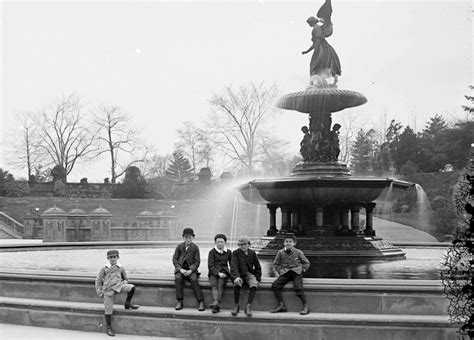 Bethesda Fountain In Central Park 1897 Robert L Bracklow Photograph