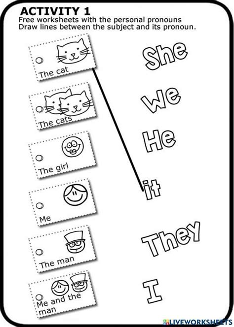 The Personal Pronouns Worksheet Live Worksheets