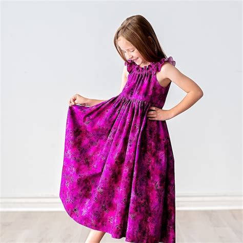 Girls Maxi Dress Etsy